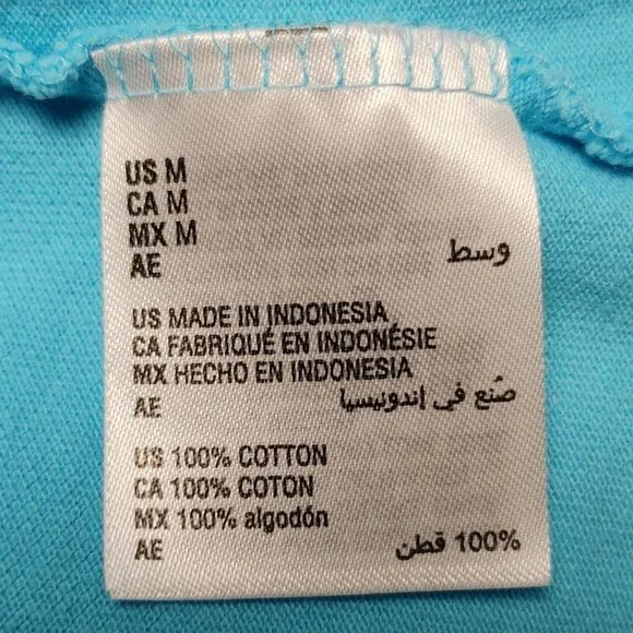 KS | Karen Scott Women's Light Blue Polo T-shirt Medium - Picture 4 of 4